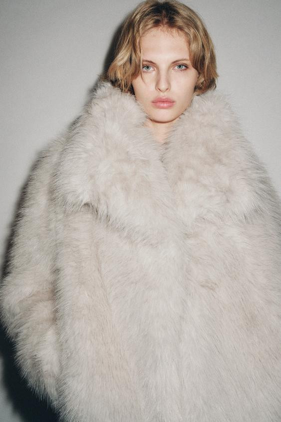 FAUX FUR JACKET ZW COLLECTION | Zara UK