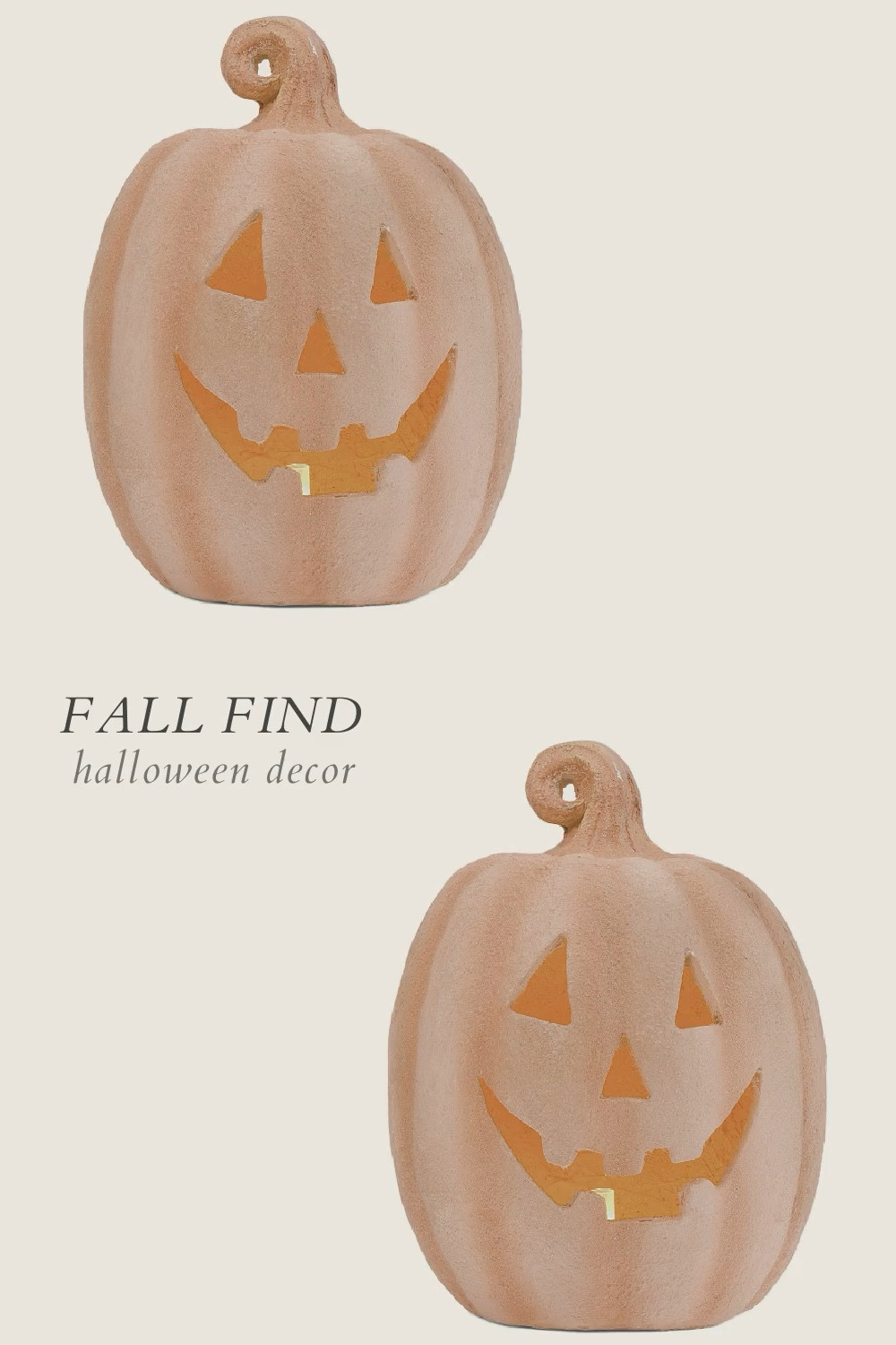 Grab this look-for-less jack-o-lantern for an incredible price! High sellout risk! seasonal, fall decor, autumn decorations, halloween party, pumpkin, spooky, witch, bat, ghost

#LTKSeasonal #LTKHome #LTKFindsUnder50