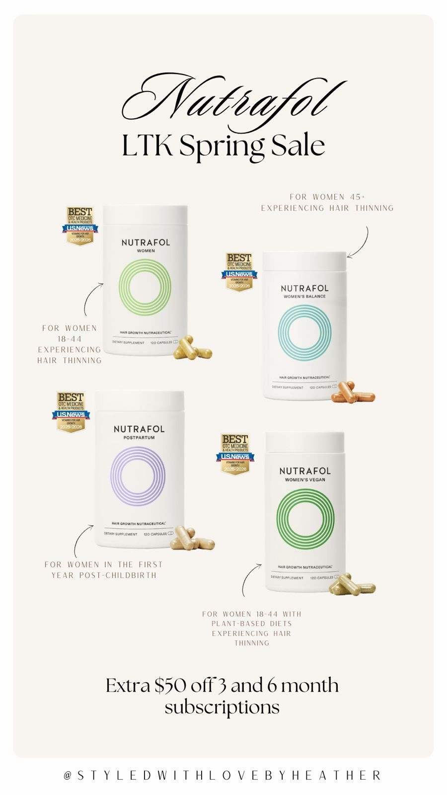 @Nutrafol  LTK Spring sale picks! These products are loved by so many—and they have so many variations for all of your needs! Linked ⬆️

Use code—LTK



#LTKSaleAlert #LTKSpringSale