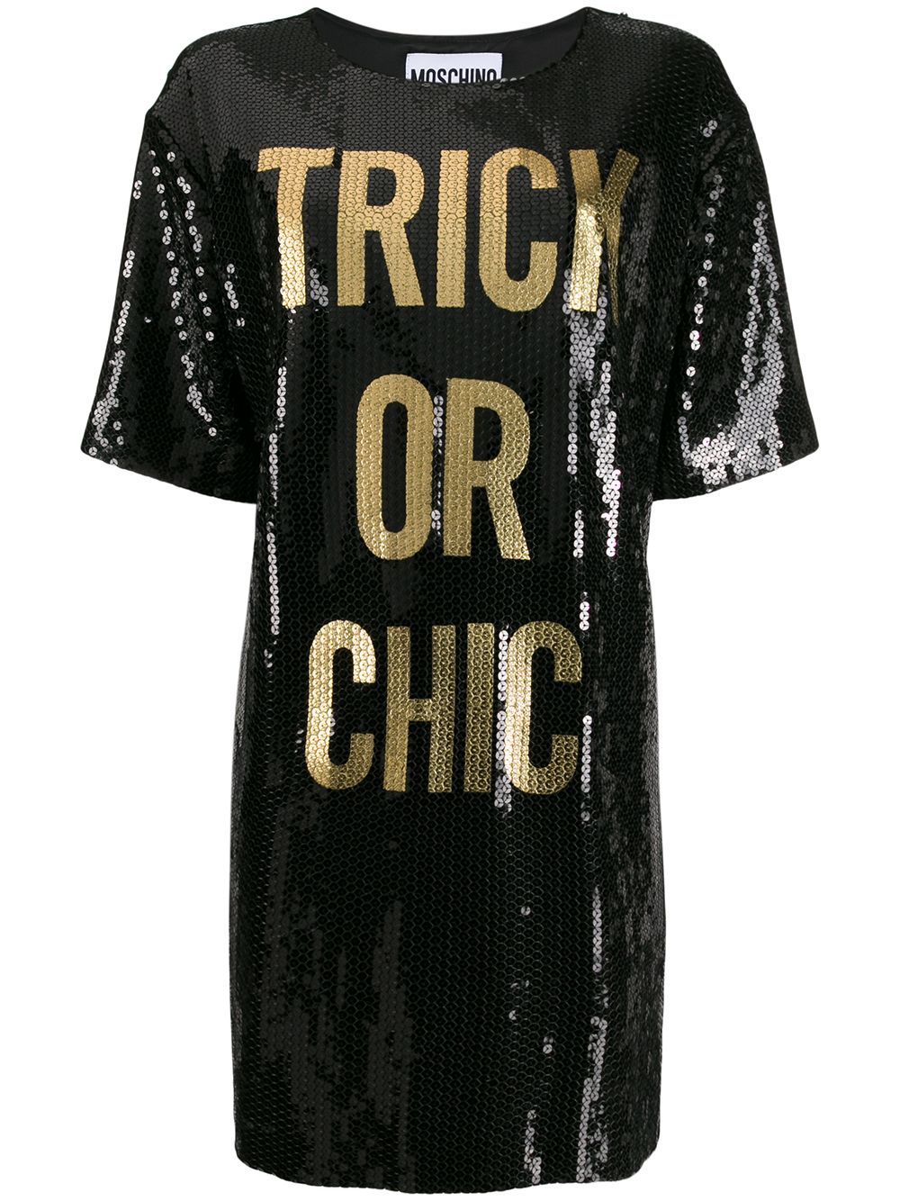 sequined T-shirt dress | Farfetch (US)