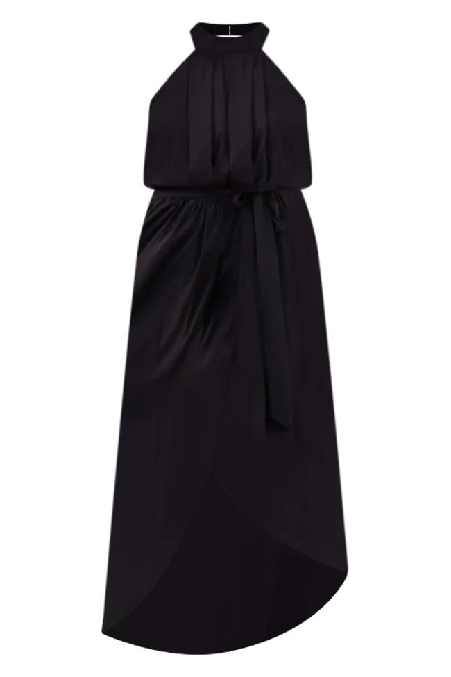 Tell Me About It Black Maxi Dress | Pink Lily