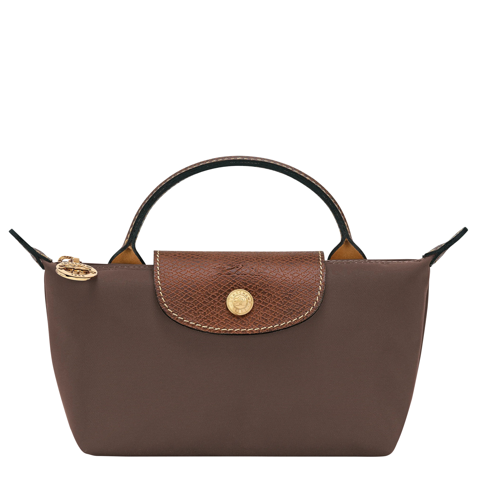 Le Pliage Original Pouch Mocha - Recycled canvas | Longchamp US | Longchamp