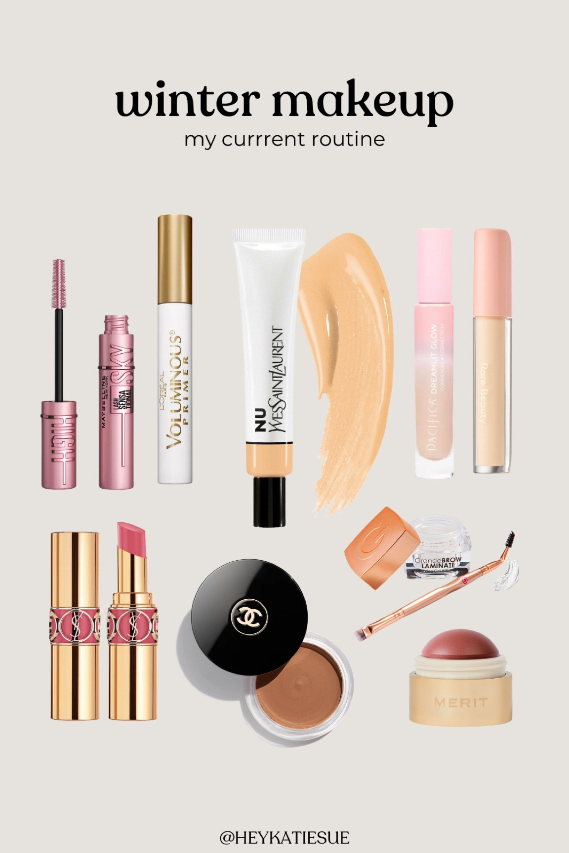 My minimal and quick winter makeup routine!

Chanel bronzer (color 392)
Merit blush (color cheeky)
YSL lipstick balm (color 162)

#LTKbeauty