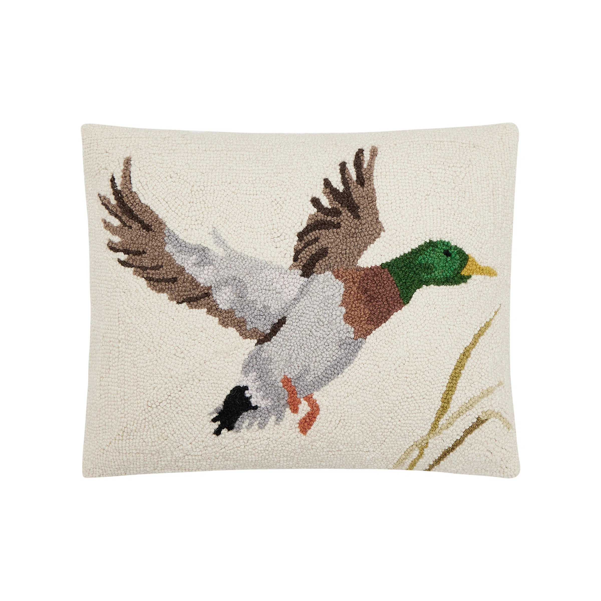 Makers Collective Camp Wandawega Mallard Wool Hook Throw Pillow | Wayfair | Wayfair North America