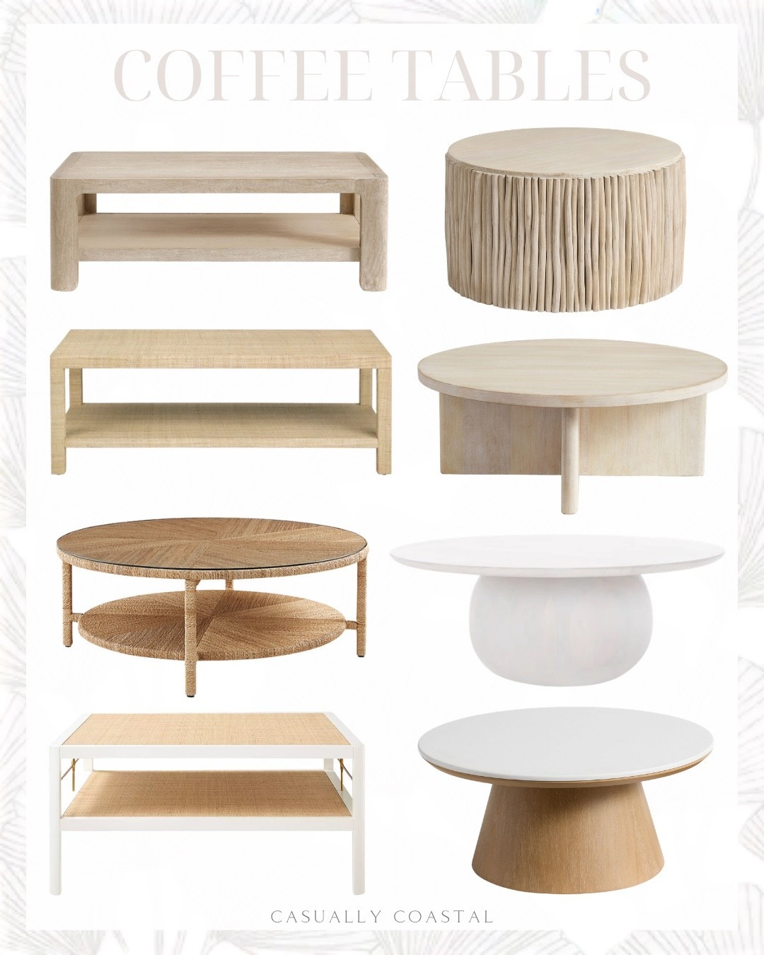 Coastal Coffee Tables

Round coffee table, rectangular coffee table, wood coffee table, wayfair coffee table, pottery barn coffee table, Serena & lily coffee table, Ballard designs coffee table, coastal home, crate & barrel coffee table, round quartz nesting coffee table, solid wood single coffee table, open round coffee table, oval coffee table, stone coffee table, living room furniture, living room decor, beach house furniture, white coffee tables, coastal home decor

#LTKHome