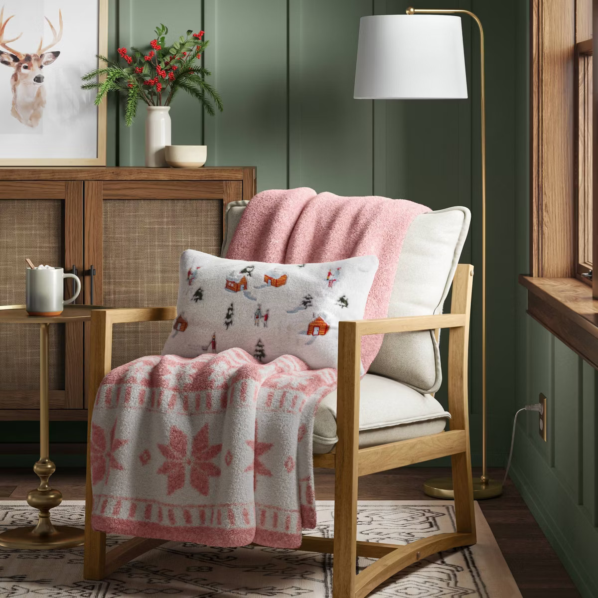 Heathered Fair Isle Cozy Knit Throw Blanket - Threshold™ | Target