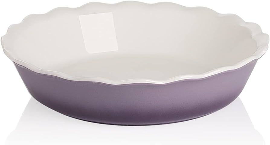 Sweejar Ceramic Pie Pan for Baking, 10 Inches Round Baking Dish for Dinner, Non-Stick Pie Plate w... | Amazon (US)