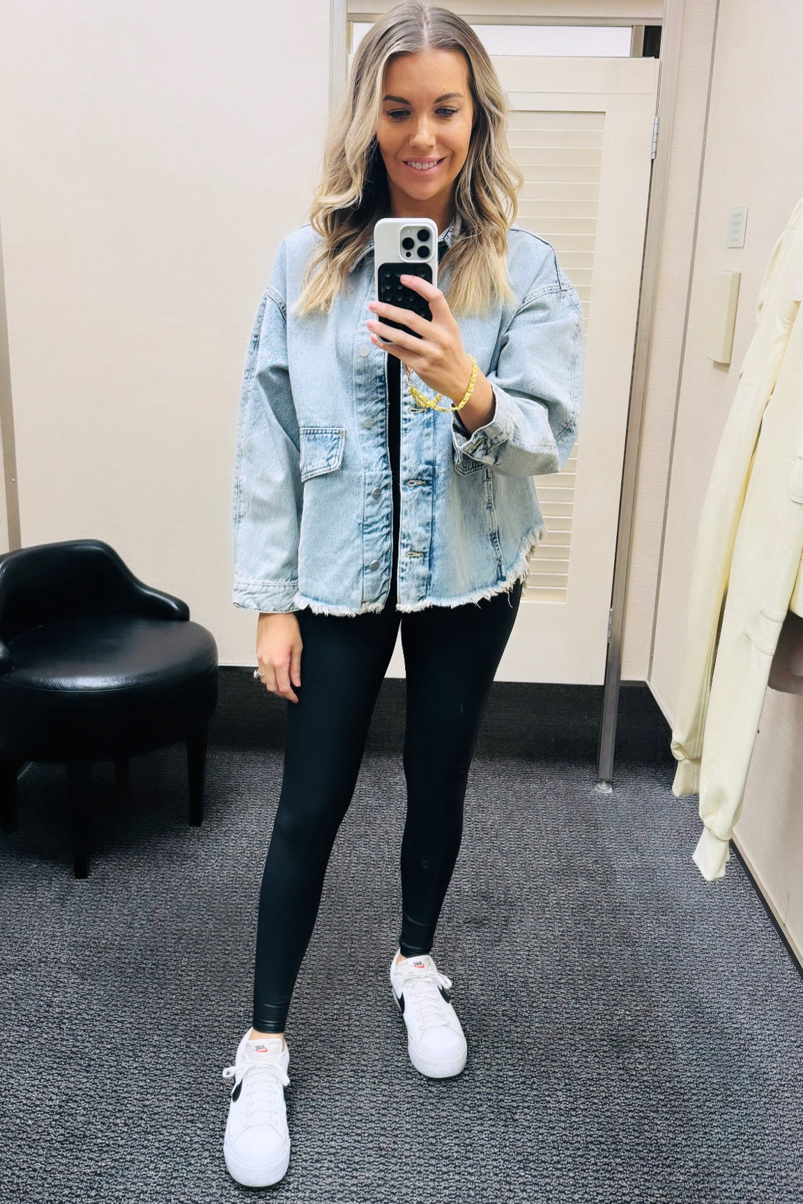 #NSALE in stock pick! Loving this denim shacket to put over my classics leggings I got at #NSALE a few years ago for a casual look. @nordstrom #nordstrompartner

#LTKxNSale