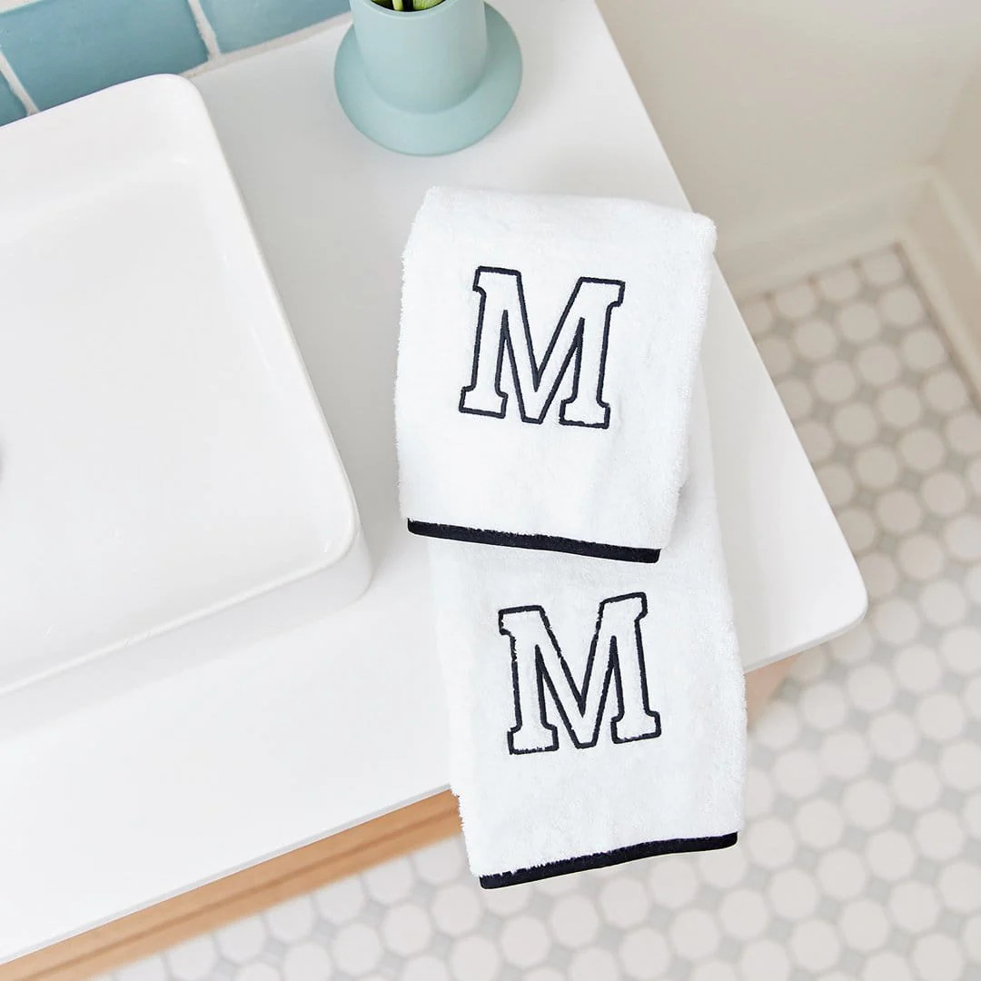 Monogrammed Plush Luxury Washcloths | Weezie | Weezie Towels