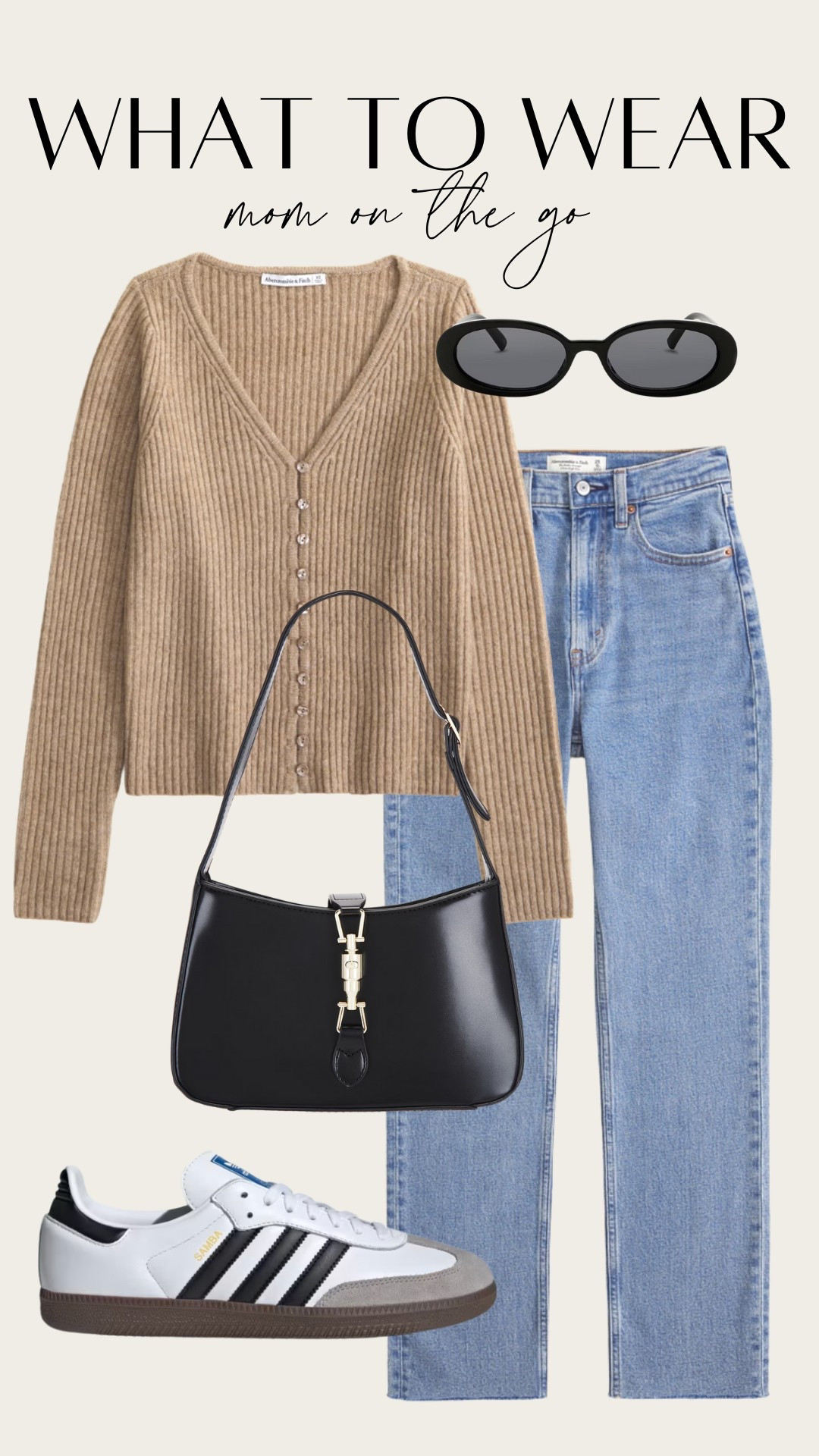 Mom on the go outfit idea! This is a simple go to look with a cardigan, denim and fun sneakers 

#LTKStyleTip