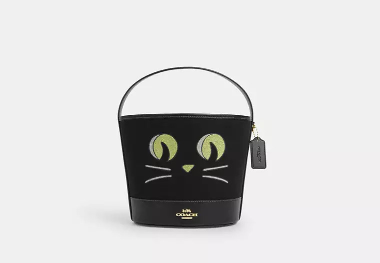 Trick Or Treat Bucket With Halloween Cat | Coach Outlet US