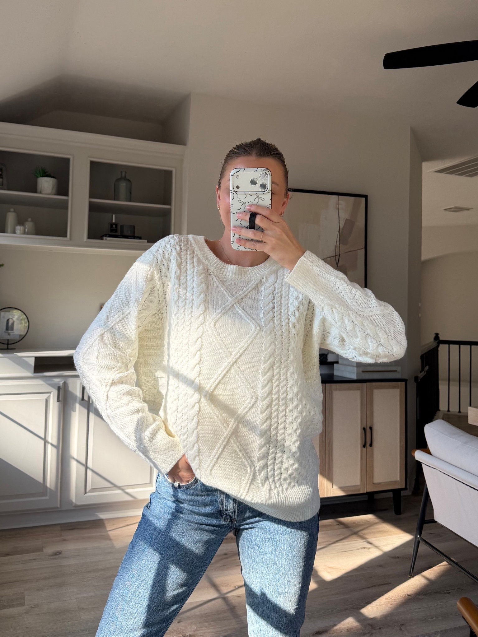 Obsessed with this sweater for winter!! Size M. 

#LTKootd