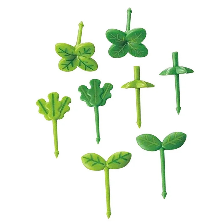 1pc Pack of 8 Fruit Forks Plastic Cake Dessert Snack Food Picks Decoration Washable Travel Kids T... | Walmart (US)