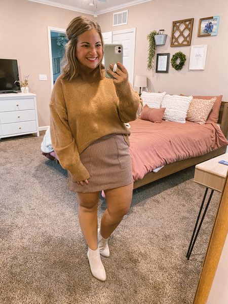 boots: super old, but linking similar ones below!
skirt: fits true to size // wearing a medium
sweater: fits true to size // wearing a medium

#LTKstyletip #LTKworkwear #LTKmidsize