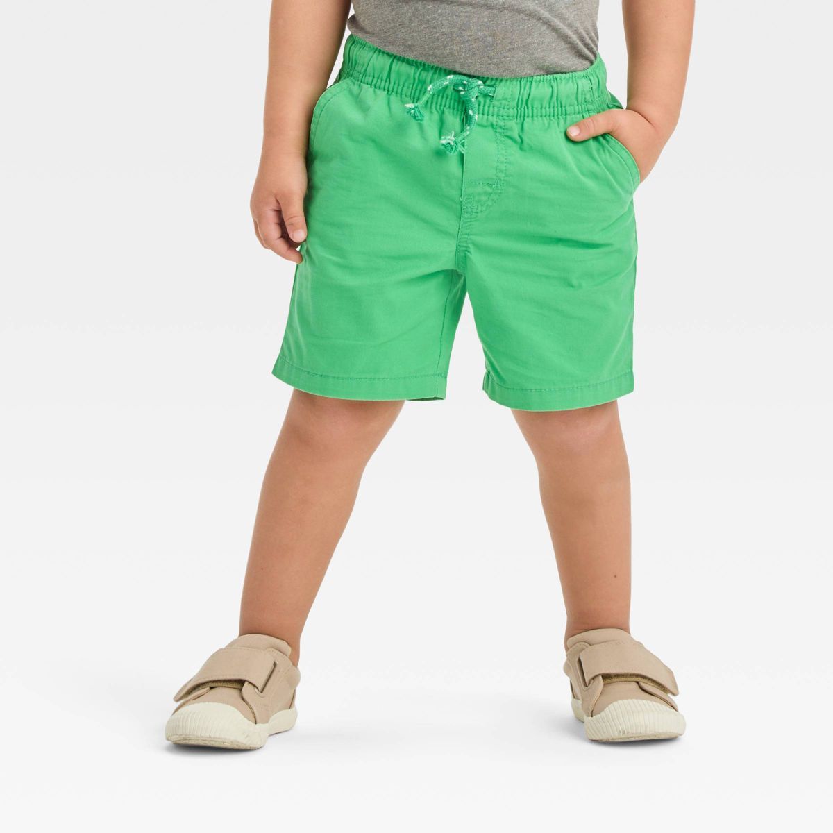 Toddler Boys' Woven Solid Pull-On Shorts - Cat & Jack™ Jade Green 3T | Target