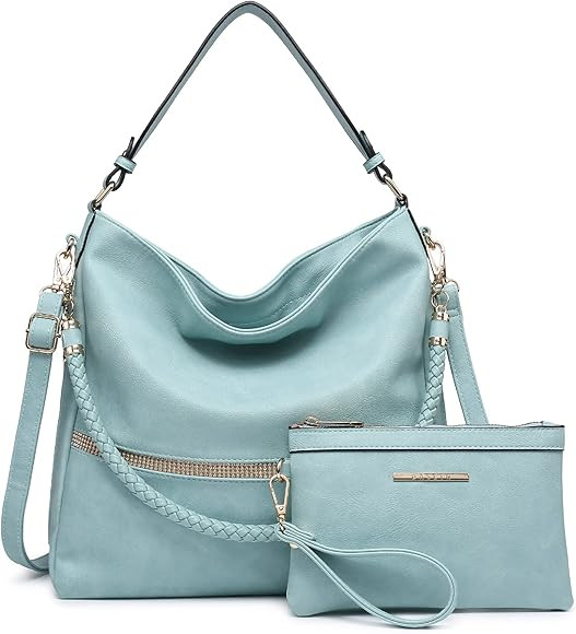 Dasein Hobo Handbags for Women Purses Vegan Leather Shoulder Bags Bucket Purse Large Tote Set wit... | Amazon (US)
