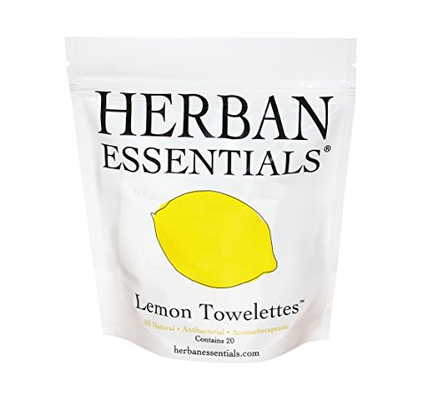 Herban Essentials Lemon Towelettes 20 Count | Amazon (US)
