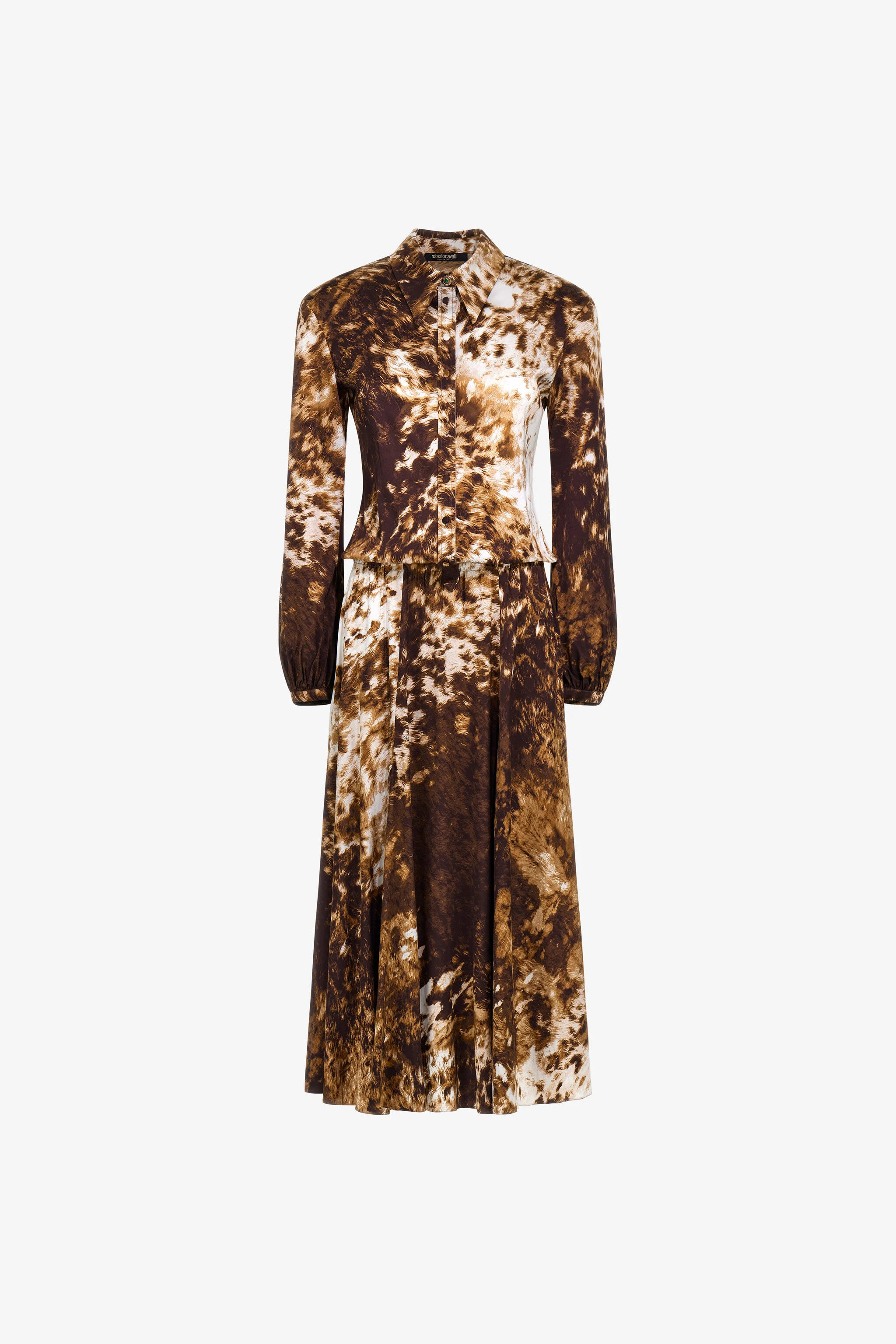 Appaloosa Print Shirt Dress | Roberto Cavalli