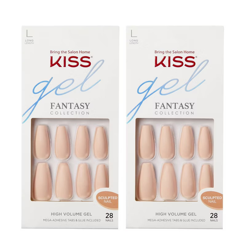 KISS Gel Scupted Fake Nails - 4 The Cause - 2pk | Target