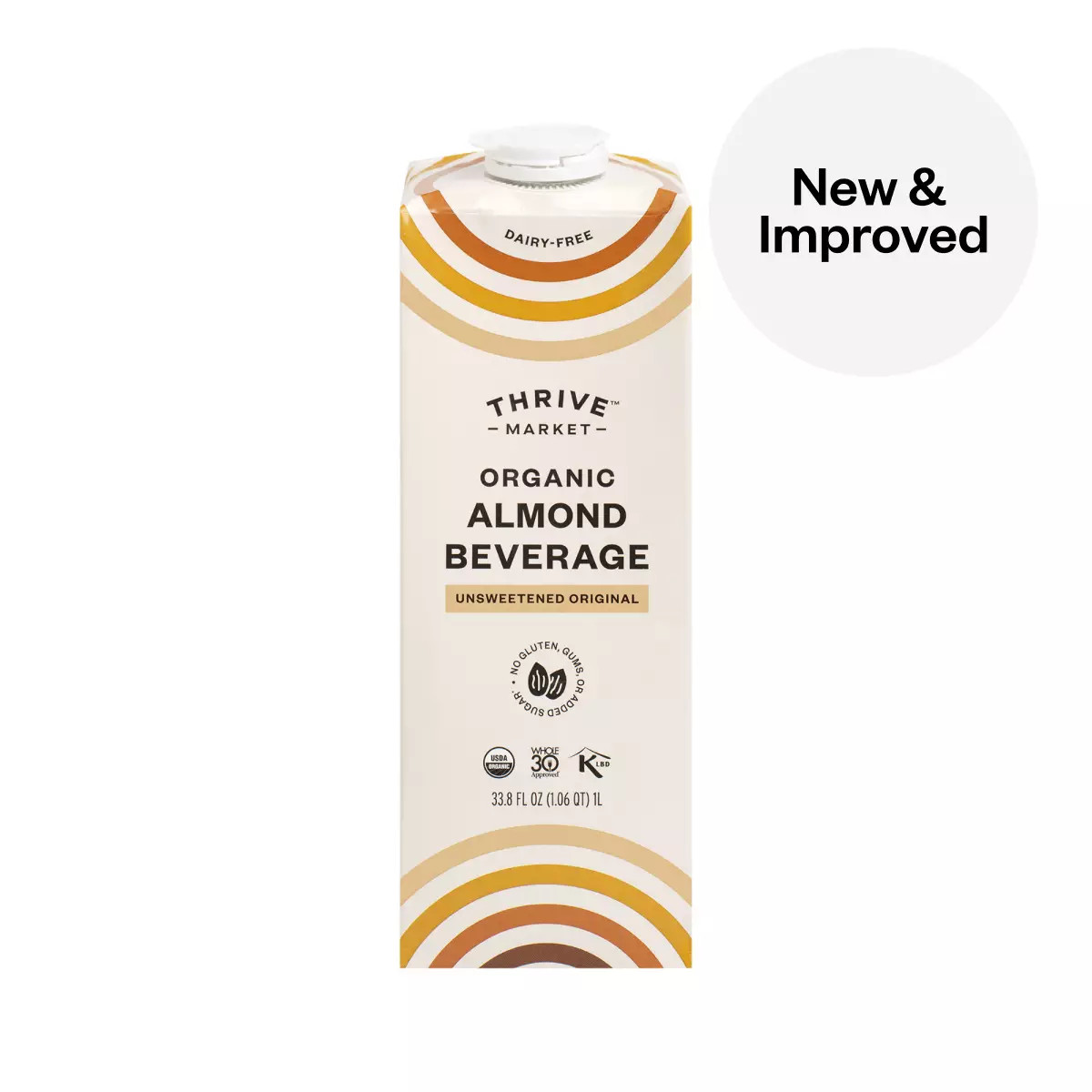 Organic Almond Beverage, Unsweetened Original | Thrive Market