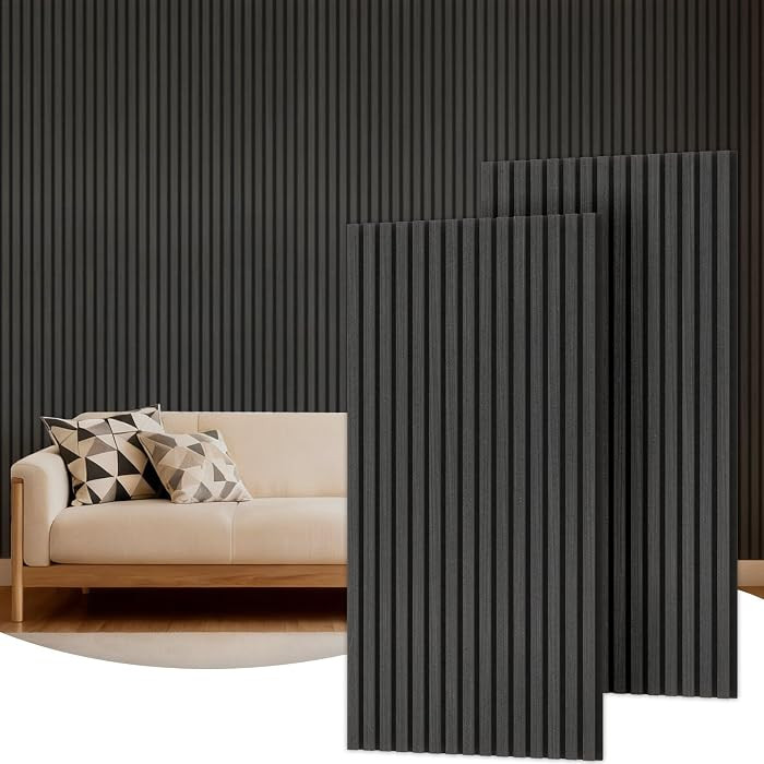 TONOR Paneles acústicos de madera para decoración de pared interior, paquete de 2 paneles acús... | Amazon (US)