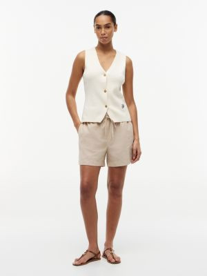 Linen-Cotton Blend Pull-On Short | Tommy Hilfiger | Tommy Hilfiger (US)