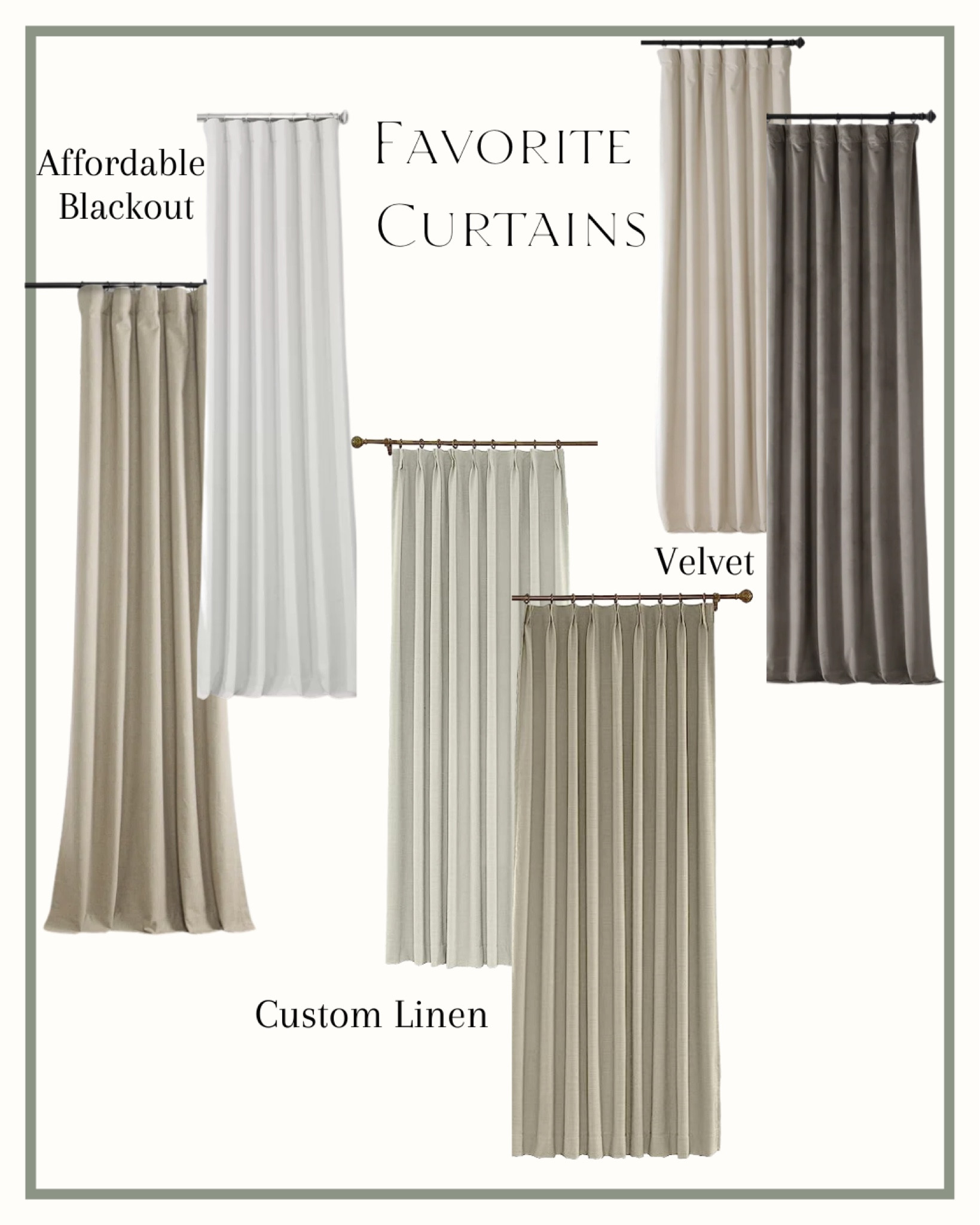 My Favorite Curtains

Velvet, custom, affordable, linen

#LTKFind #LTKsalealert #LTKhome