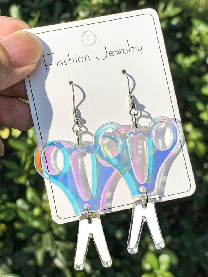 1 Pair Scissor Shaped Earrings/ Teacher Earrings/ Gifts For Teacher/ Novelty Earrings/ School Ear... | SHEIN