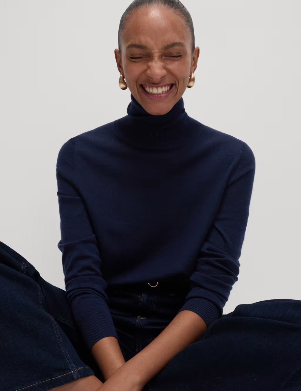 Pure Merino Wool Roll Neck Jumper | Marks & Spencer (UK)