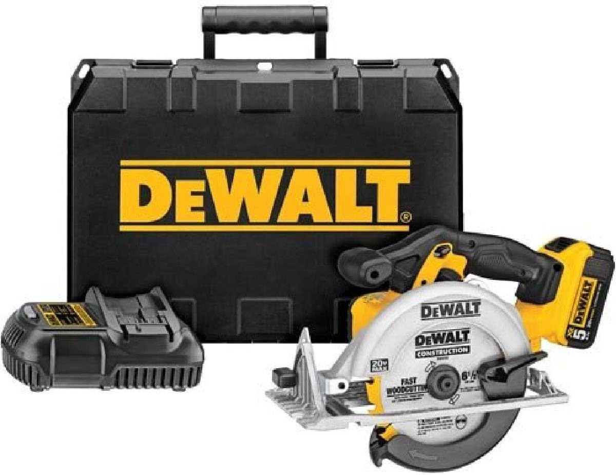 DEWALT 20V MAX* 6-1/2-Inch Circular Saw Kit, 5.0-Ah (DCS391P1) | Amazon (US)
