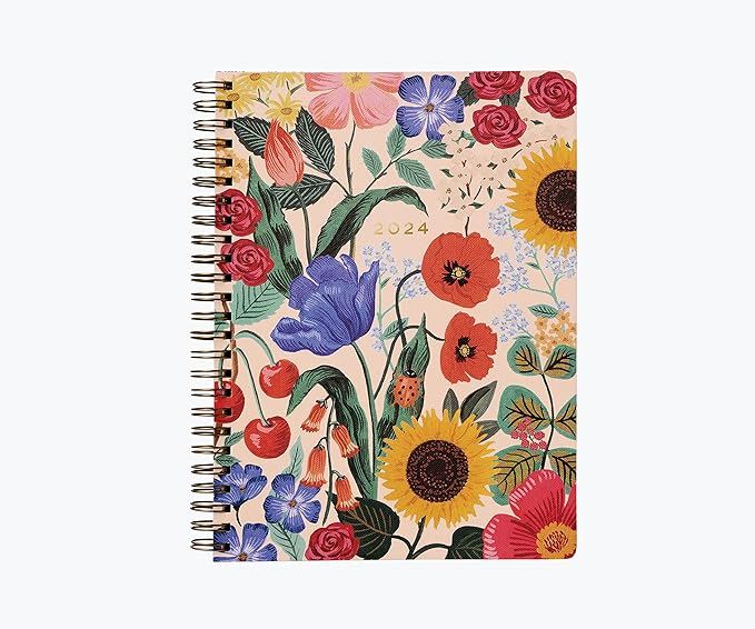 RIFLE PAPER CO. 2024 Blossom 12-Month Softcover Spiral Planner - January-December, Sections for M... | Amazon (US)