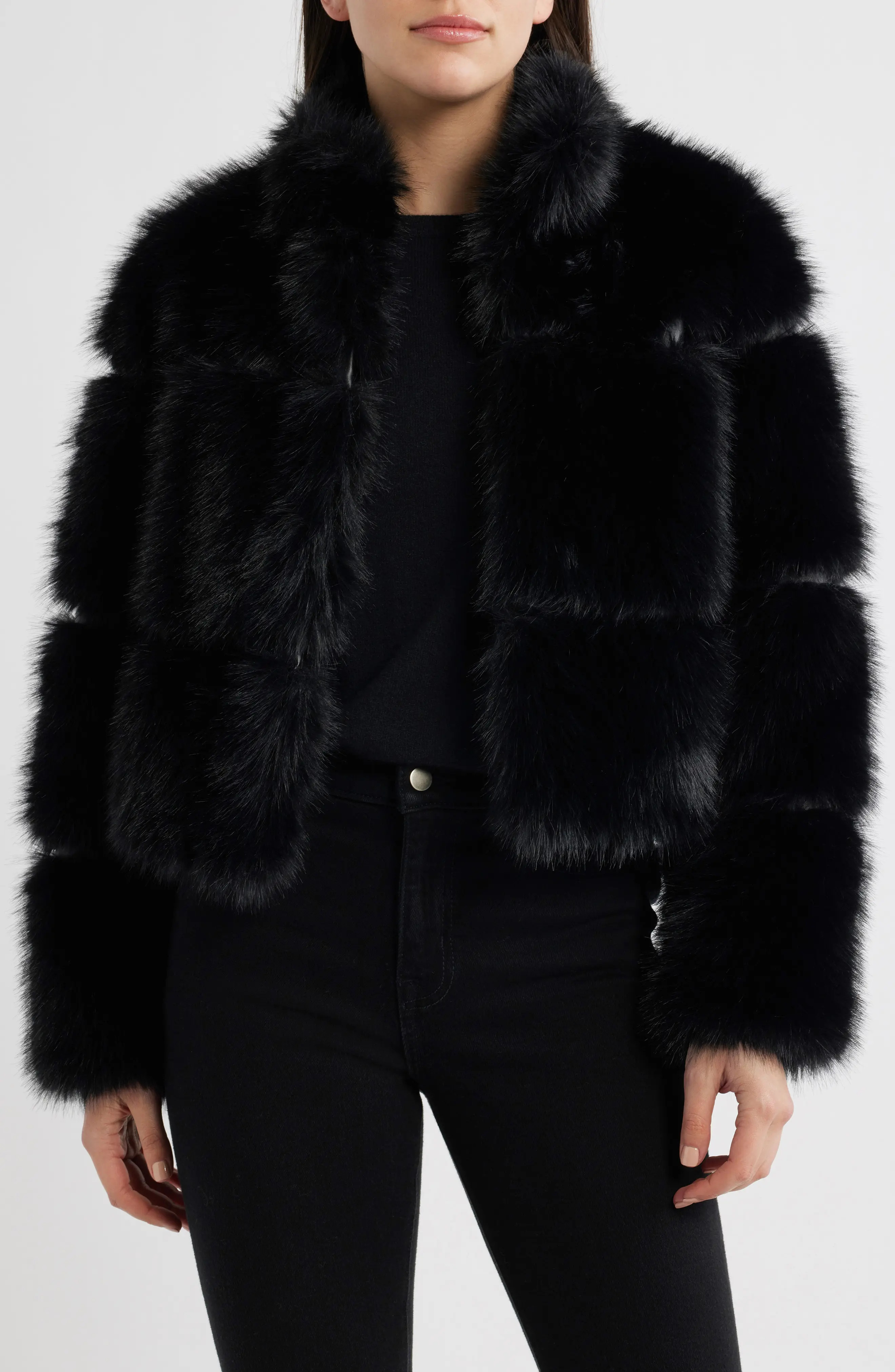Chubby Crop Faux Fur Jacket (Women) | Nordstrom | Nordstrom