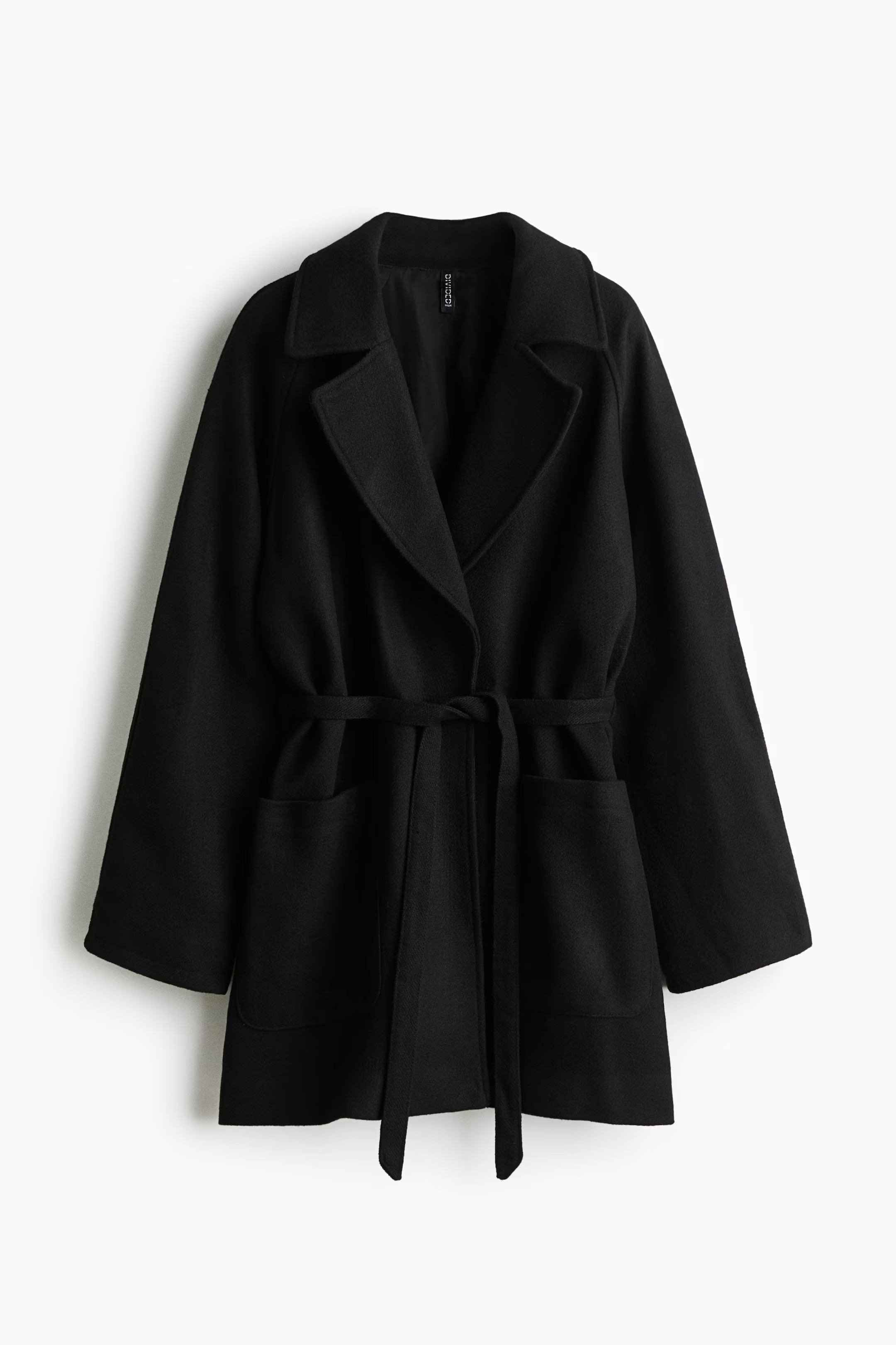 Tie-Belt Coat - Black - Ladies | H&M US | H&M (US + CA)