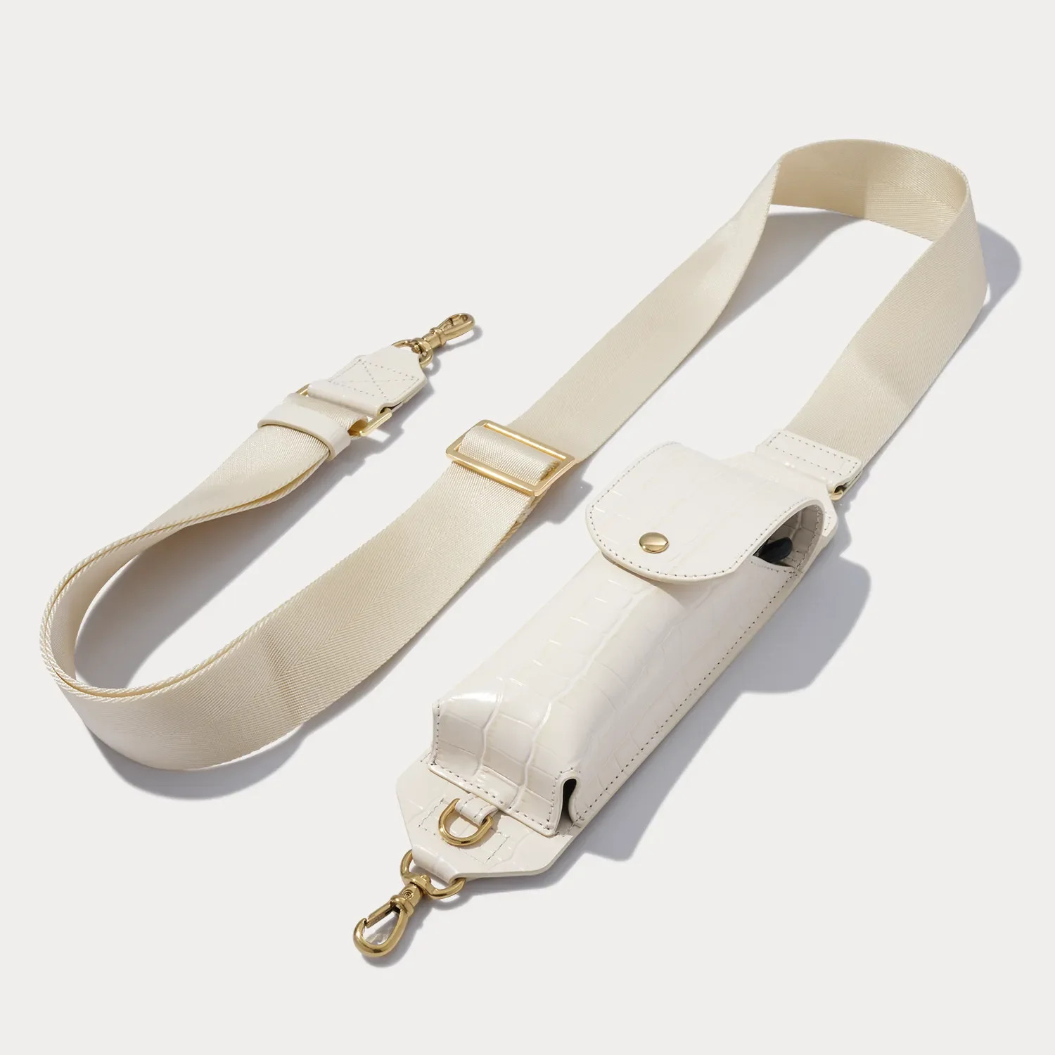 Lana Sunglass Strap Only - Ivory Croc/Gold | Bandolier
