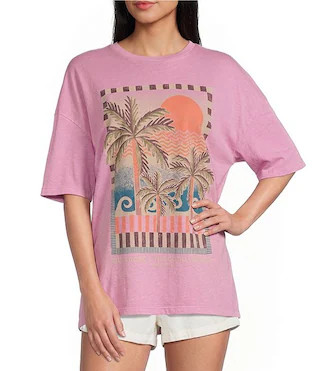 Billabong Feel The Heat Short Sleeve Boyfriend T-Shirt | Dillard's | Dillard's