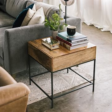 Industrial Storage Side Table | West Elm (US)