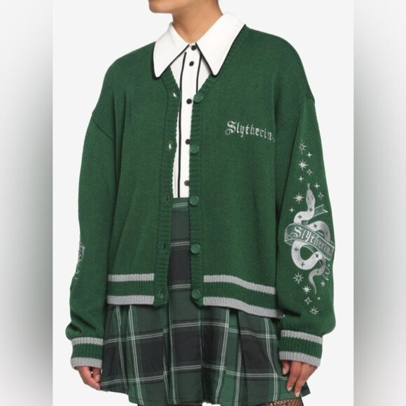 Harry Potter Slytherin Skimmer Cardigan Size Medium | Poshmark