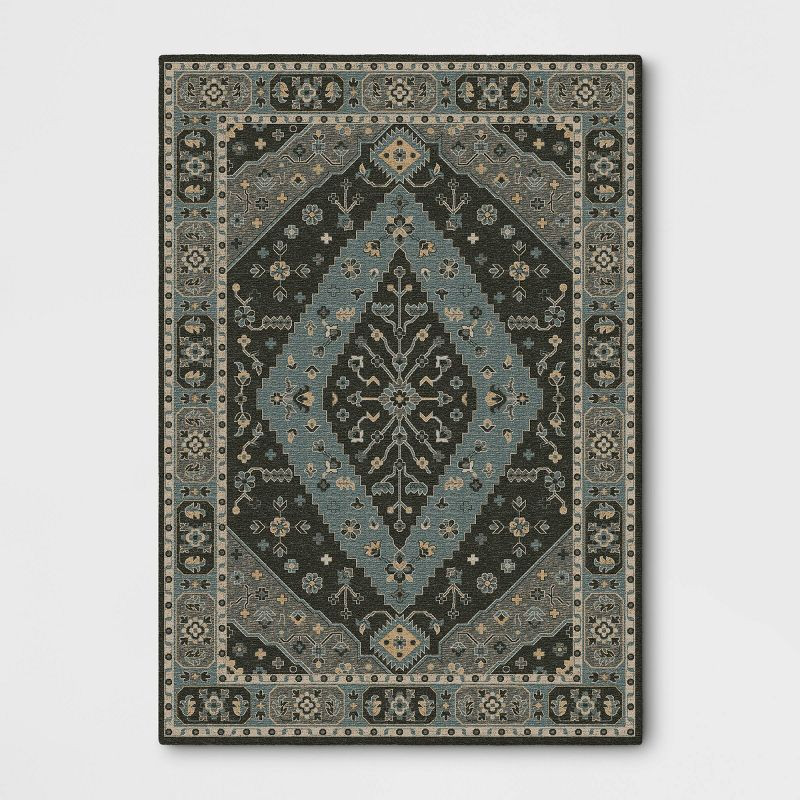 7'x10' Hand Tufted Wool Area Rug Green - Threshold™ | Target