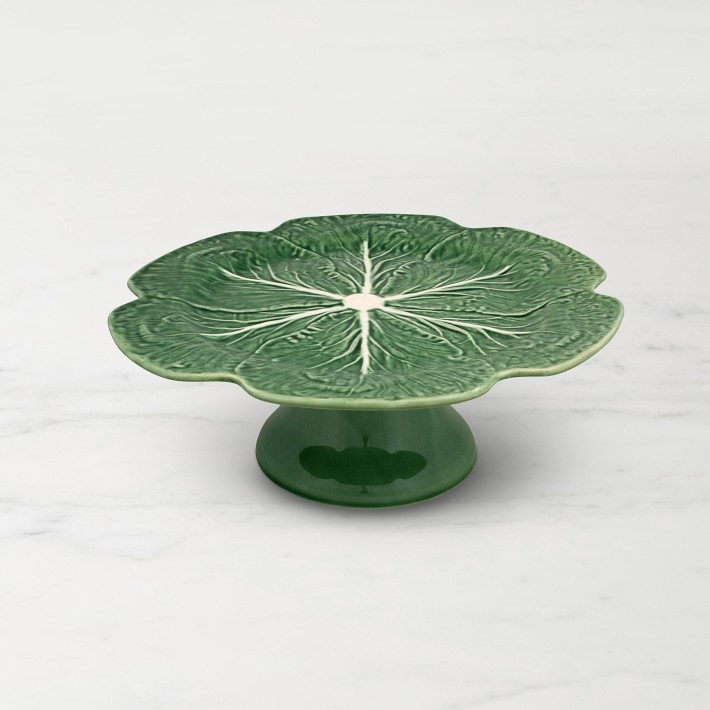 Bordallo Pinheiro Cabbage Cake Stand | Williams-Sonoma