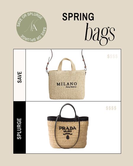 Save v Splurge: vacation bags 🥥🤍

#vacationbag #ltkbag #saveorsplurge #h&mfinds 

#LTKitbag