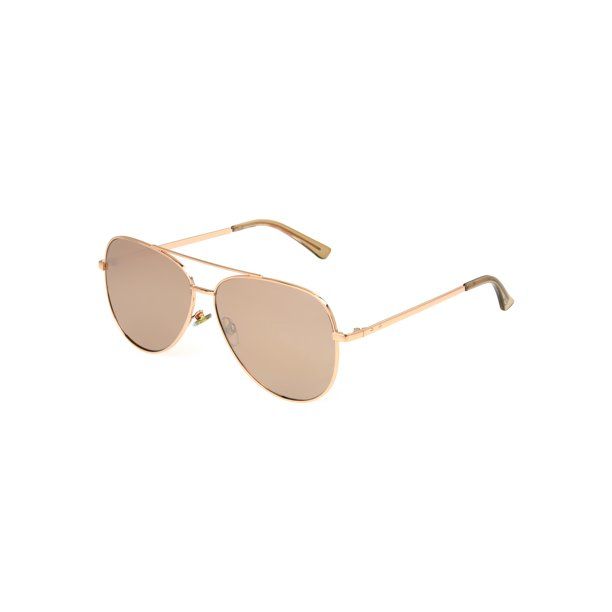 Scoop Women's Aviator Rose Gold-Tone Sunglasses | Walmart (US)