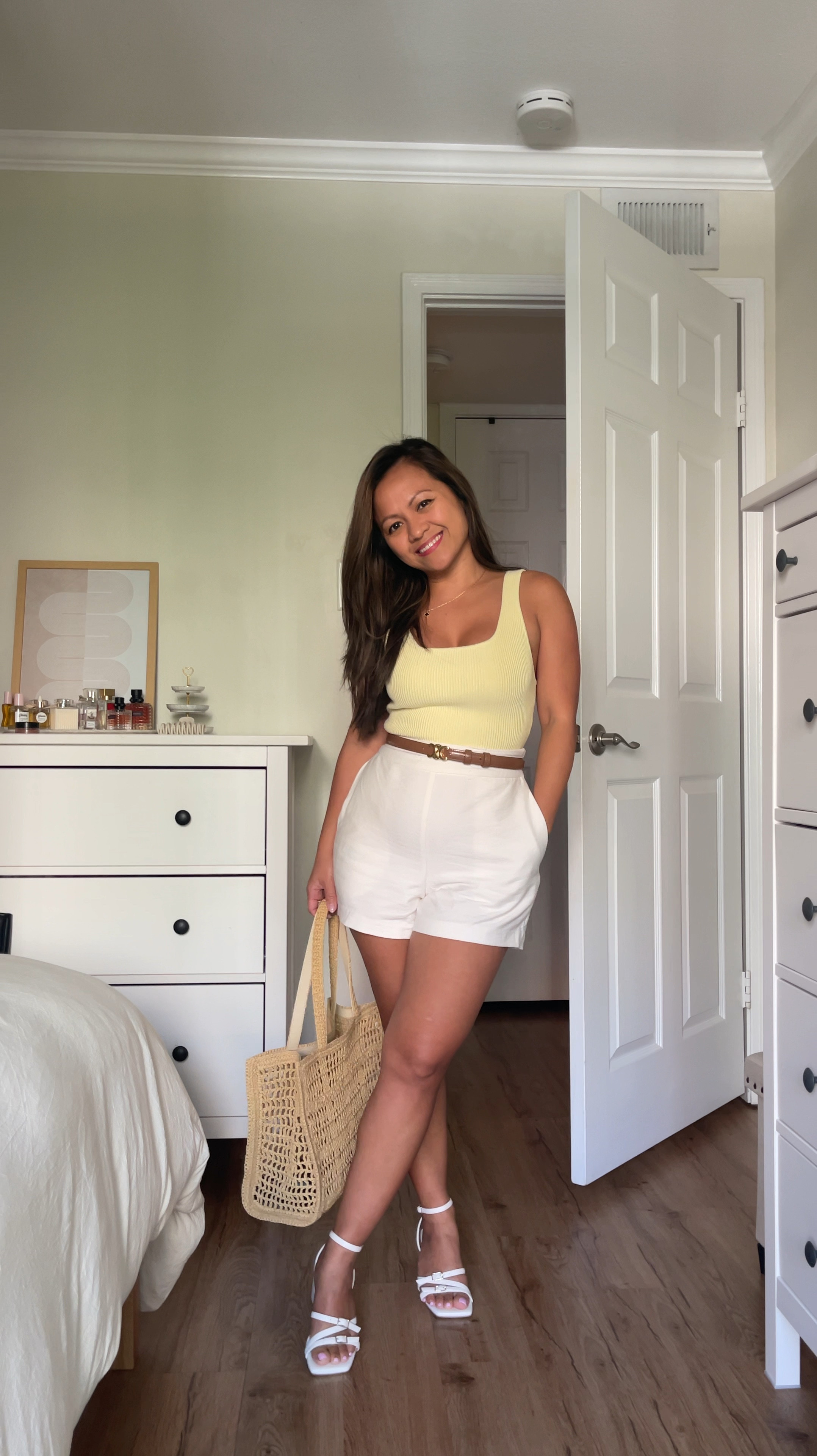 Easy summer outfit and effortlessly chic . 

Top is idk from House of Harlow and shorts are old as well from Leith. 

Size 4 Dolce Vita shoes are now on sale at Nordstrom - see link below 

Similar items below and links💛

#LTKStyleTip