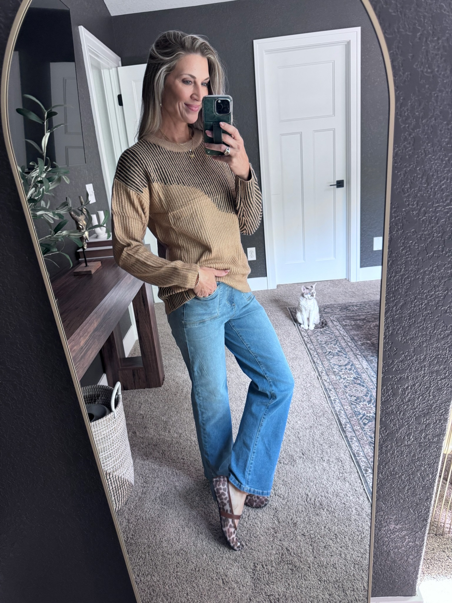 Cozy + casual vibes ✨ This color block sweater paired with classic straight-leg jeans makes the perfect everyday fall outfit. 🍂 Add a pop of fun with leopard print flats and you’ve got a look that’s stylish, comfy, and effortless.

#FallOutfitInspo #CasualStyle #EverydayFashion #StraightLegJeans #CozyChic #OOTD #FallStyleStaples

#LTKSeasonal #LTKStyleTip #LTKFindsUnder50