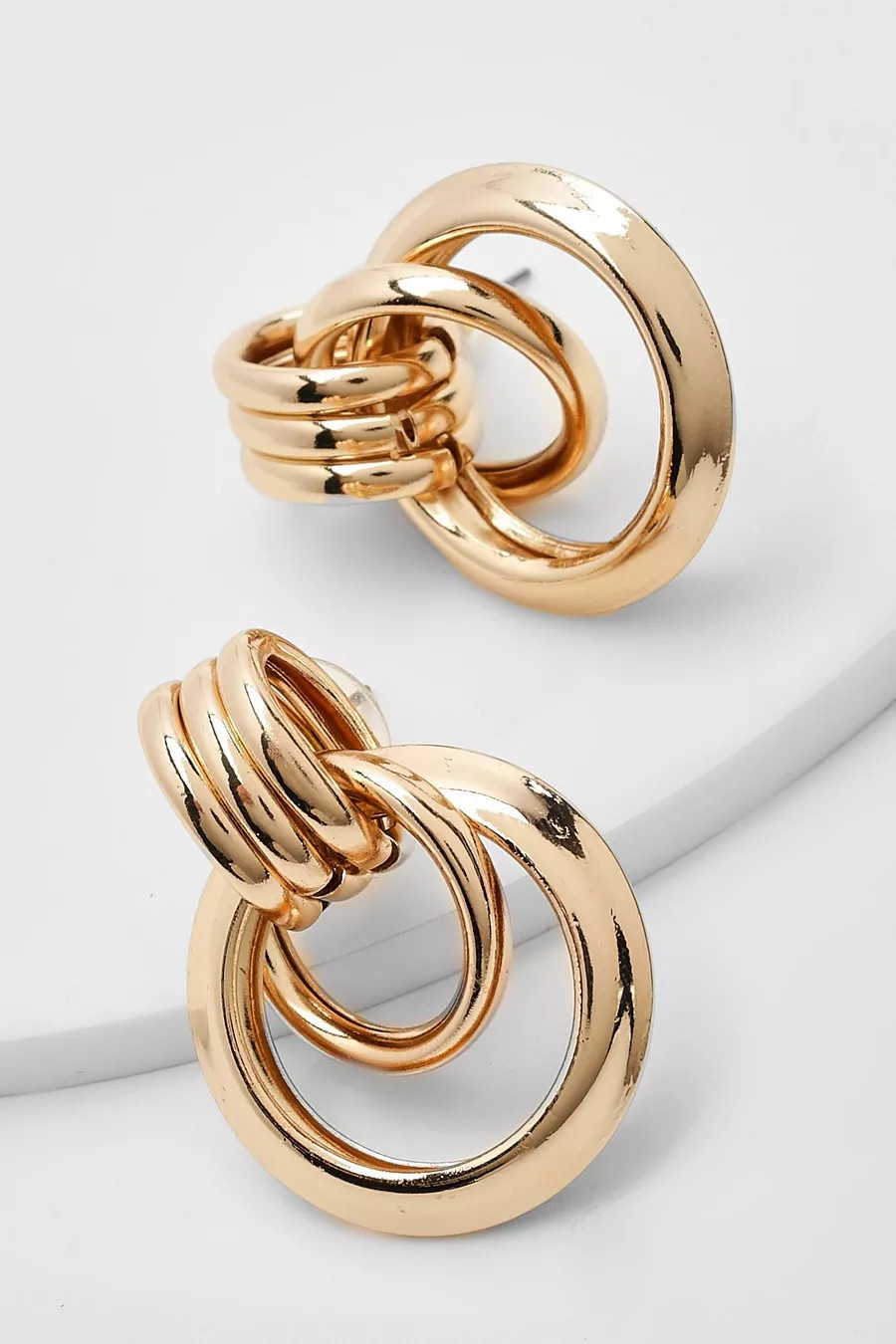 Twist Detail Stud Earrings | Boohoo.com (UK & IE)