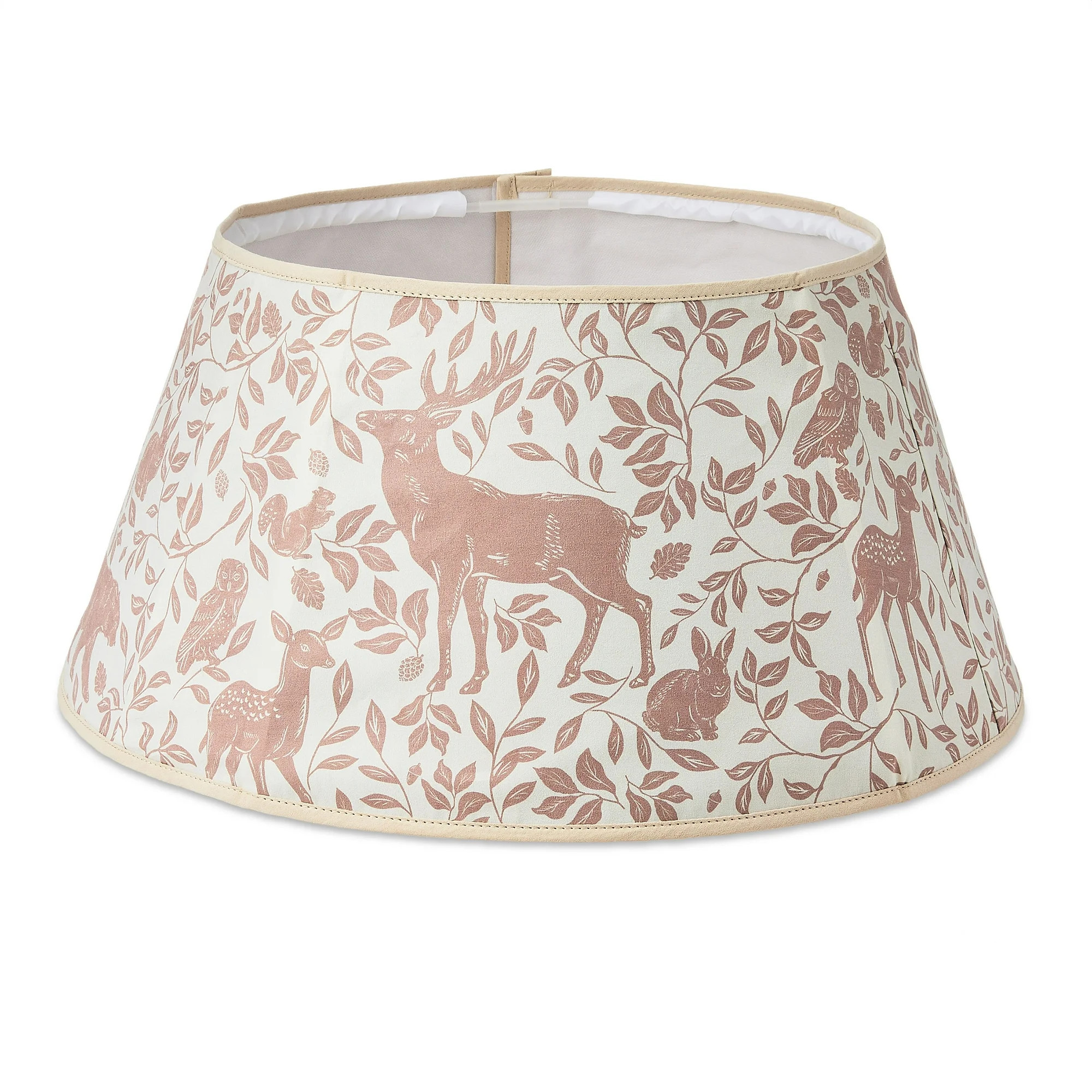 Woodland Toile Print Christmas Tree Stand Band, Beige, 22", by Holiday Time | Walmart (US)