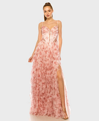 Juniors' Spaghetti Strap Sweetheart Neck Ball Gown | Macy's