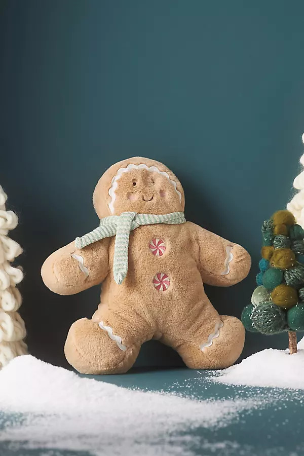 Christmas Gingerbread Kids Plush Pillow Toy | Anthropologie (US)