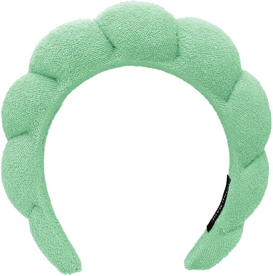 Halemet Spa Headband for Women Terry Cloth Headband for Washing Face Makeup Skincare Headband Puffy  | Amazon (US)