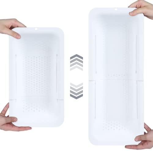 Amazon.com: BLUE GINKGO Over the Sink Colander Strainer Basket - Wash Vegetables and Fruits, Drai... | Amazon (US)