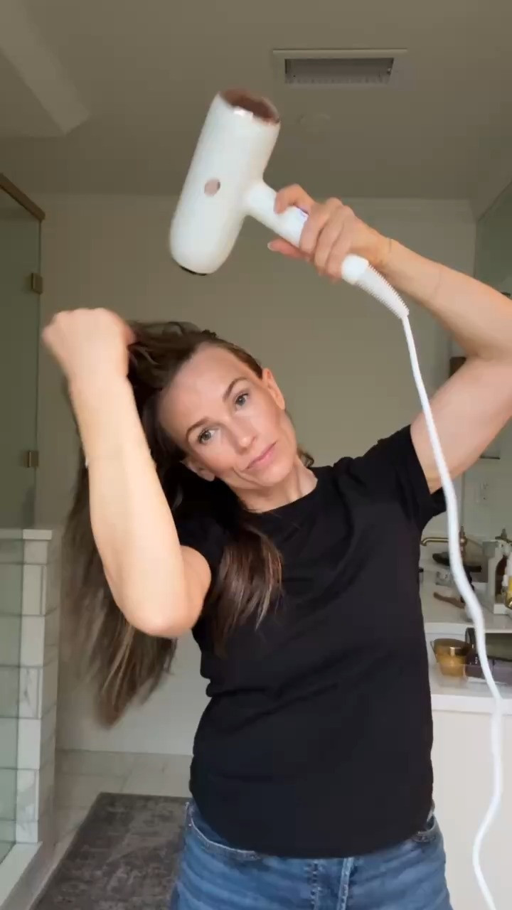 Full hair routine after washing my hair! The T3 hair dryer and blowout tool are game changers. 

 

#LTKgrwm #LTKBeauty